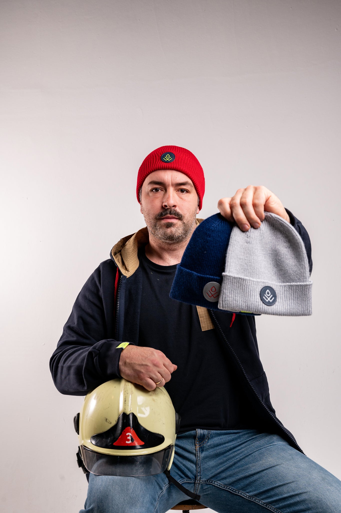 Beanie Löschwasser Grau