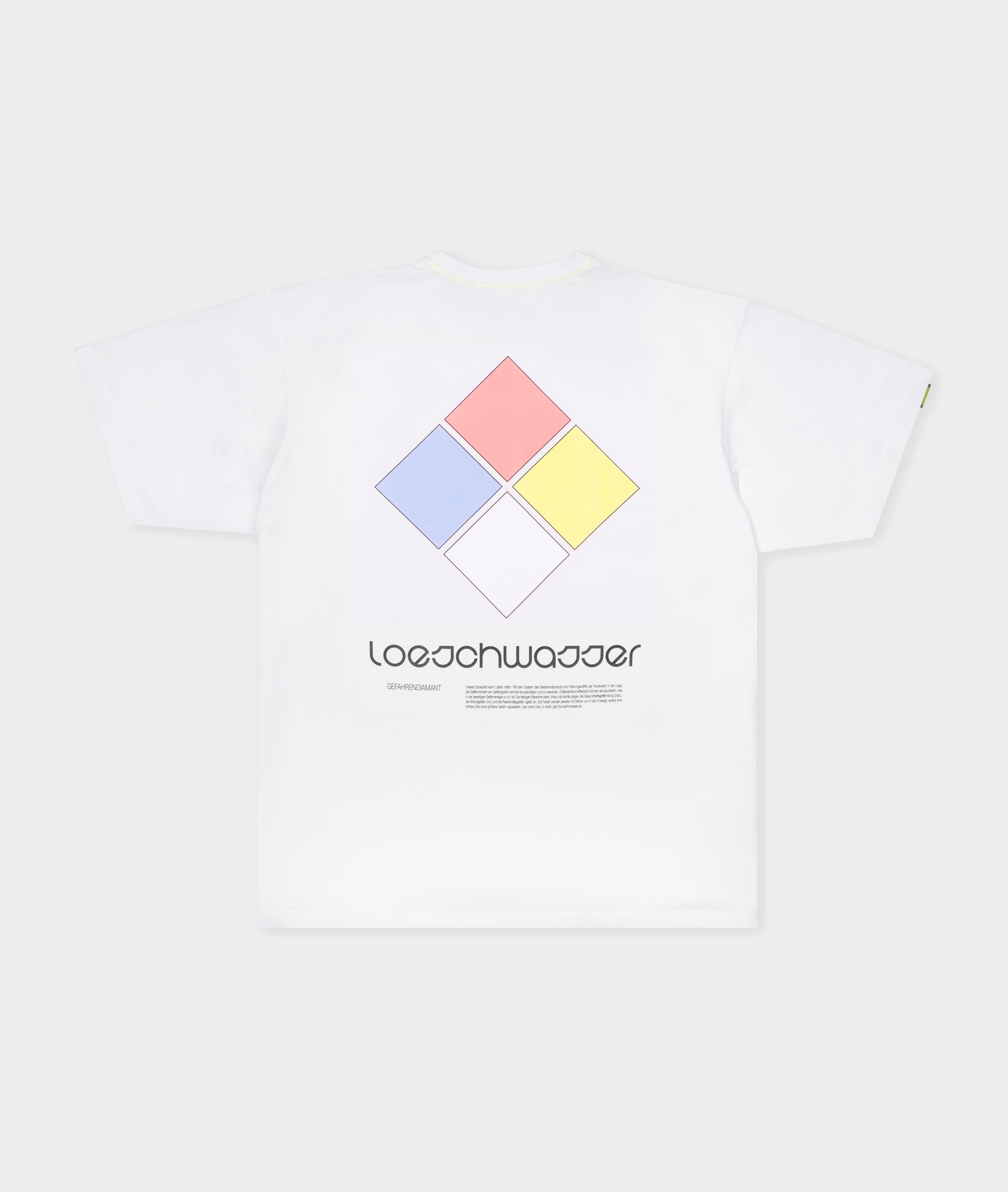 T-Shirt Gefahrendiamant - Unisex Weiß